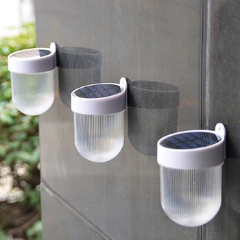 

2 Colors Change Led Solar Light Fence Outdoor Garden Yard Wall Lamp Landscape Home Waterproof