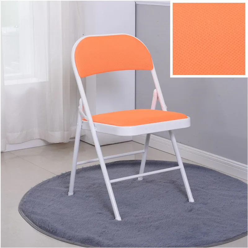 Стальные складные табуреты, заднее кресло, мебель для дома, гостиная, складной табурет, портативный обеденный стул, маленький табурет, табурет - Цвет: breathable net OG