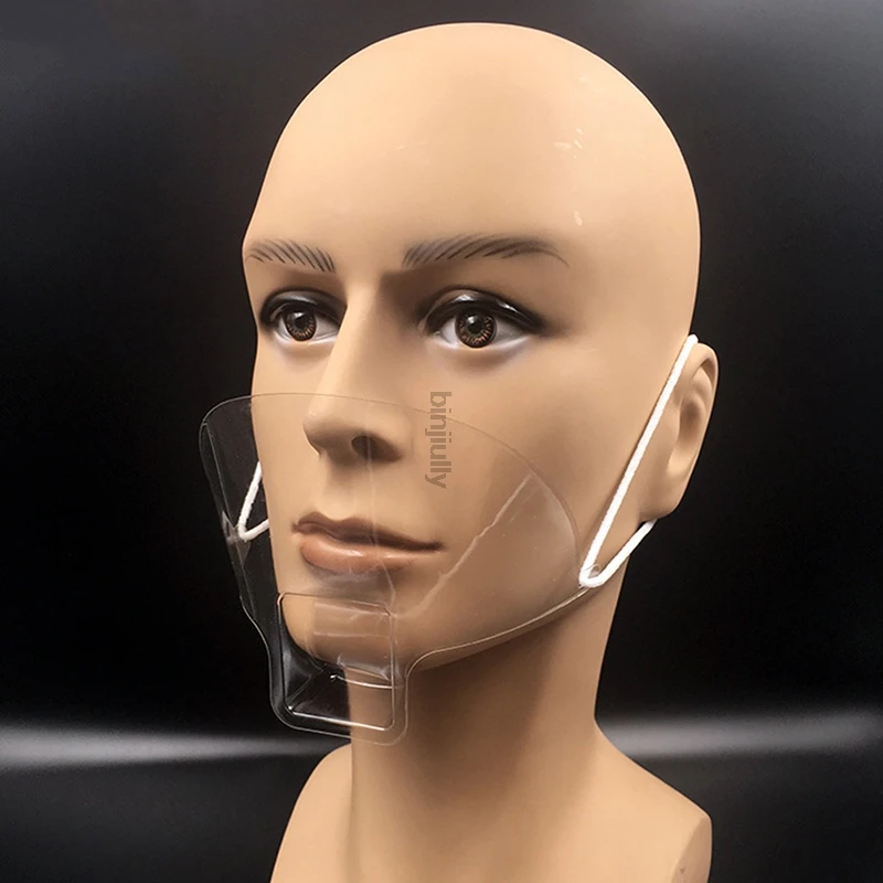 50Pcs-Box-Portable-Anti-fog-Transparent-Plastic-Mask-Mouth-Cover-Spittle-Protect-Tattoo-Makeup-Hotel-Kitchen