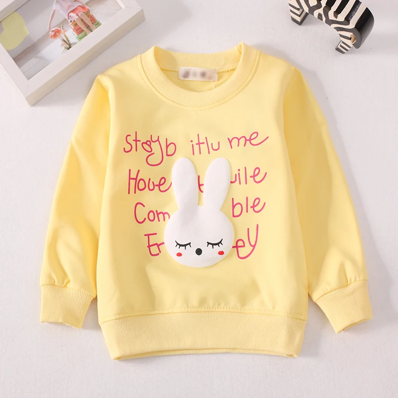 Baby Toddler Kids Girls Cotton Autumn Spring Tshirts Long Sleeve Winter Bottoming Tops Children Clothes G209