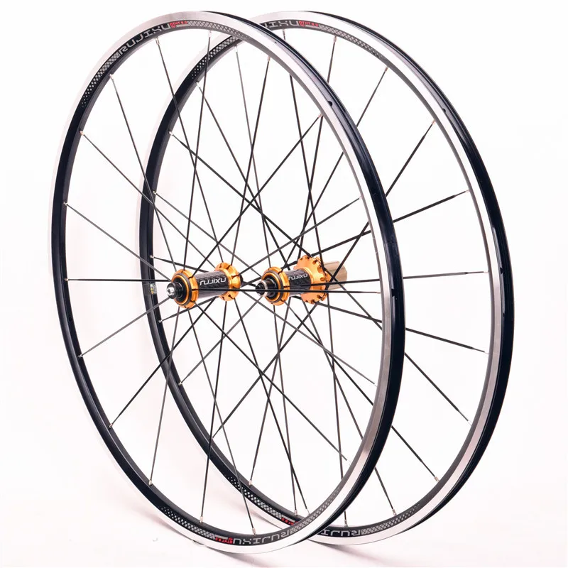 Climbing bicycle Road Bike Wheelset Rim 2:1 edit Carbon Hub four bearing Aluminum Alloy 700C ultralight road Bicycle Wheels