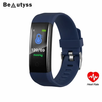 

Beautyss 115Plus Smart health Blood Pressure watch Sports Smart Heart Rate Mode Sports Watch Men Women fitness waterproof watch