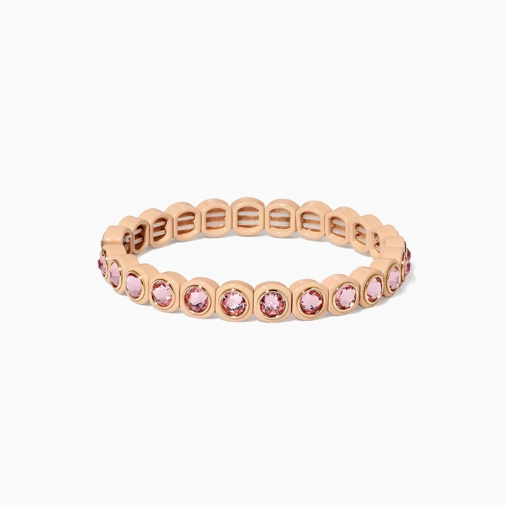 KELITCH Friendship Beaded Enamel Bracelets Handmade Charm Crystal Beads Strand Stretch Bracelets Cuff for Women Fashion Jewelry