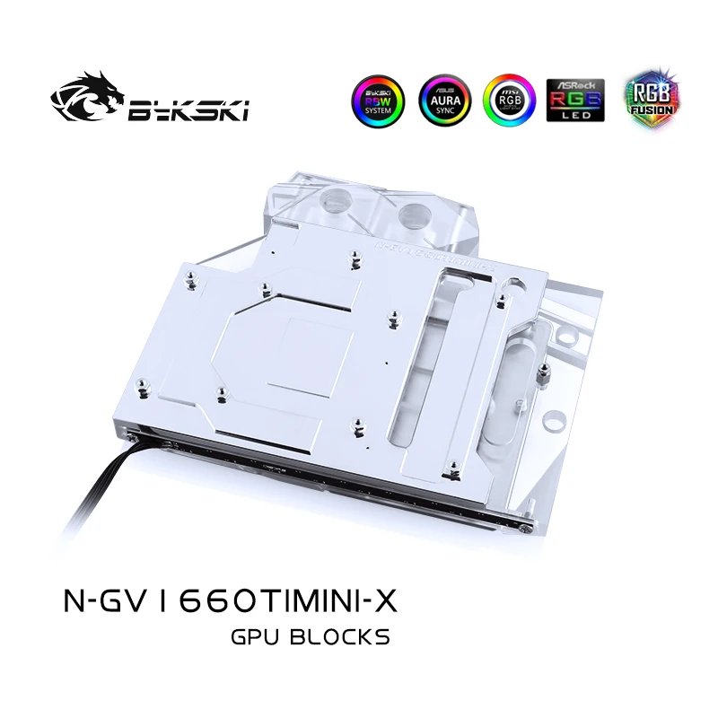 Bykski N GV1660TIMINI X полный охват блок GPU воды для VGA Gigabyte RTX1660TI мини ITX OC/2060 Windforce Графика
