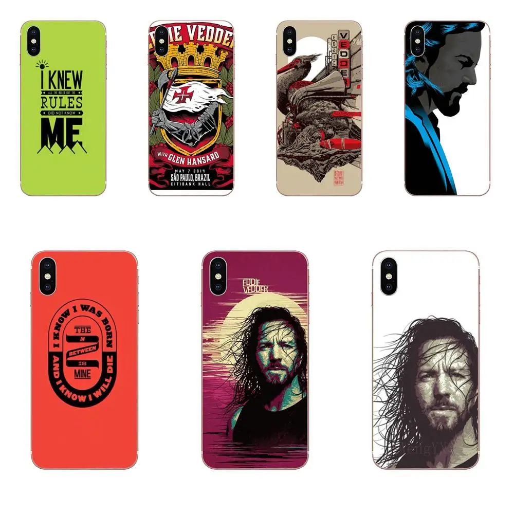 

TPU Print Cover Case Rock Eddie Vedder Pearl Jam For Samsung Galaxy Note 5 8 9 S3 S4 S5 S6 S7 S8 S9 S10 5G mini Edge Plus Lite