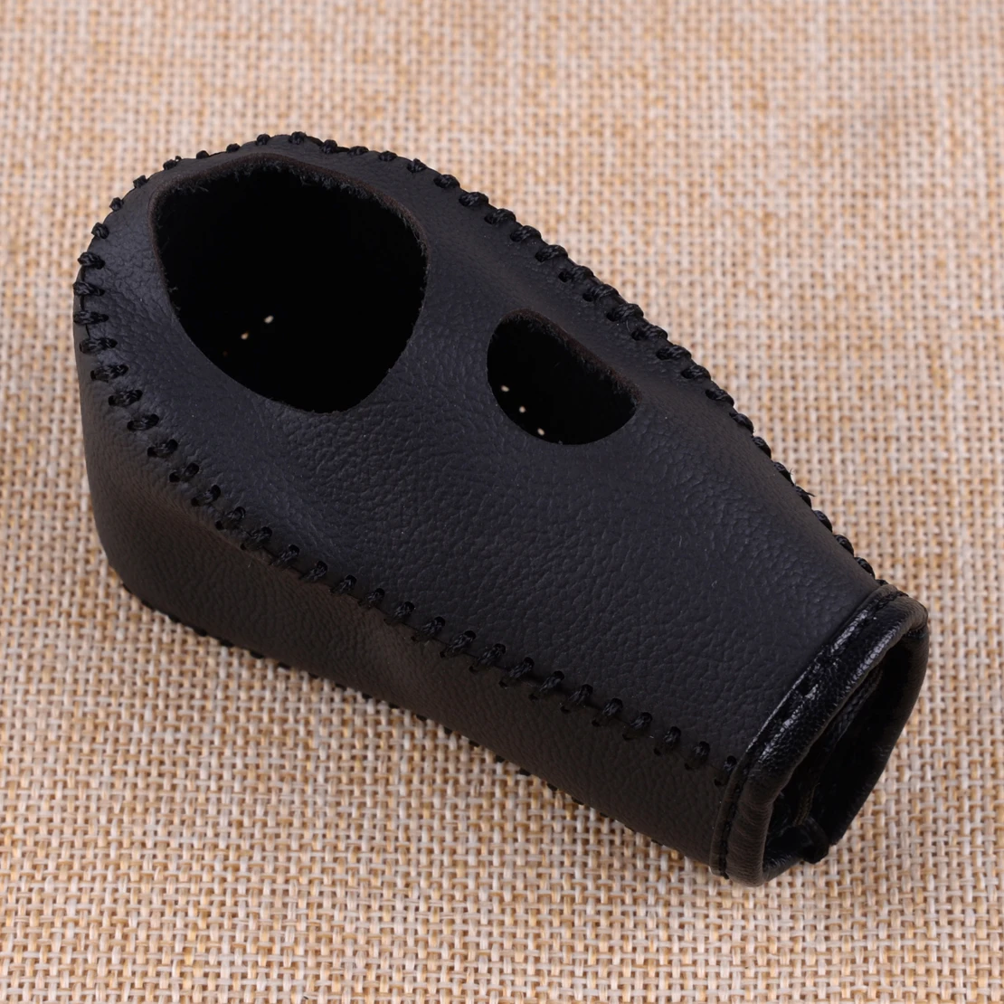 

CITALL Fit for Honda CRV CR-V 2007 2008 2009 2010 2011 Black PU Hand-stitched Gear Shift Knob Cover Trim Stick