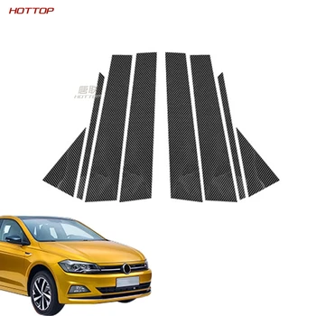 

PC Windows B-pillars Decorative Middle Frame Trims for Volkswagen VW polo plus 2019