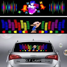 ^#Cheap 90X25CM Car Music Rhythm LighAudio Light LED Sound Control Light With Music Beat For Rear Window Music Rhythm Beat Lamp Styling ^#Cheap 90X25CM Car Music Rhythm LighAudio Light LED Sound Control Light With Music Beat For Rear Window Music Rhythm Beat Lamp Styling