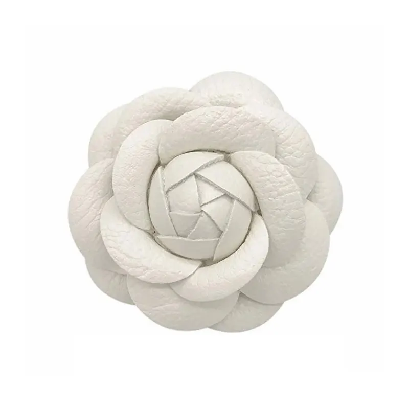 Spilla A Fiore Di Camelia In Chiffon Rosa - Accessorio Elegante Per Donne, Regalo Per Feste - Foto 6