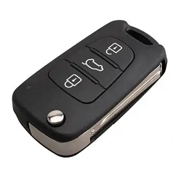 

Car Key Case Three-Button Middle White Car Remote Control Key Case With Logo Dropshipping New1