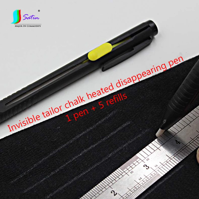 

Invisible Tailor Chalk Heated Disappearing Pen Diy Handmade Sewing Accessories 1 Pen + 5 Refills Tool Suit A0396F