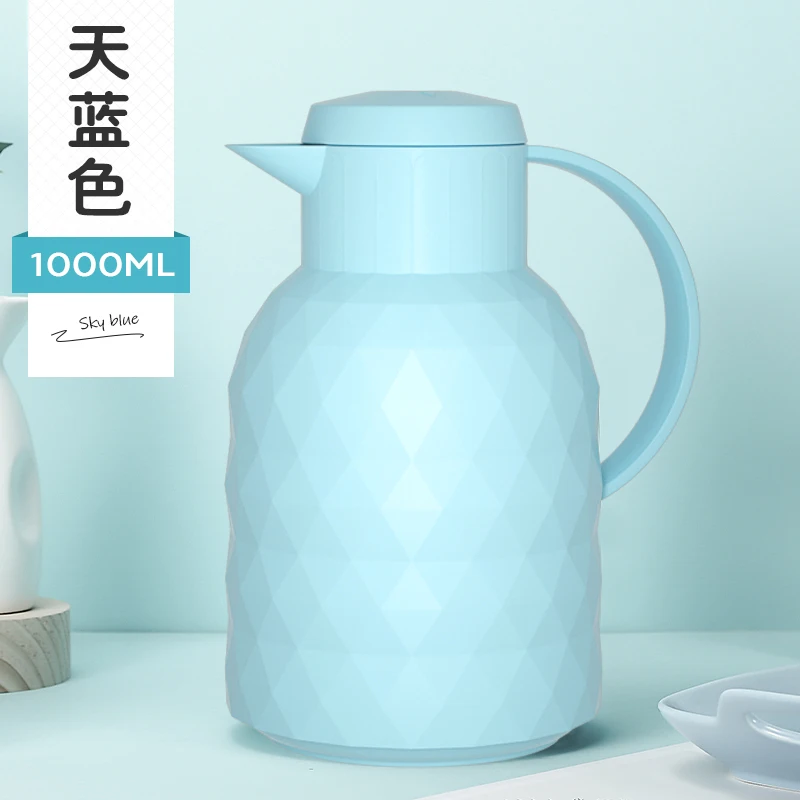 Yard стеклянная бутылка для воды питье полезные предметы жизни мультфильм розовый креативный милый офис пространство крышка здоровый чай заварки KK60SH - Цвет: Синий