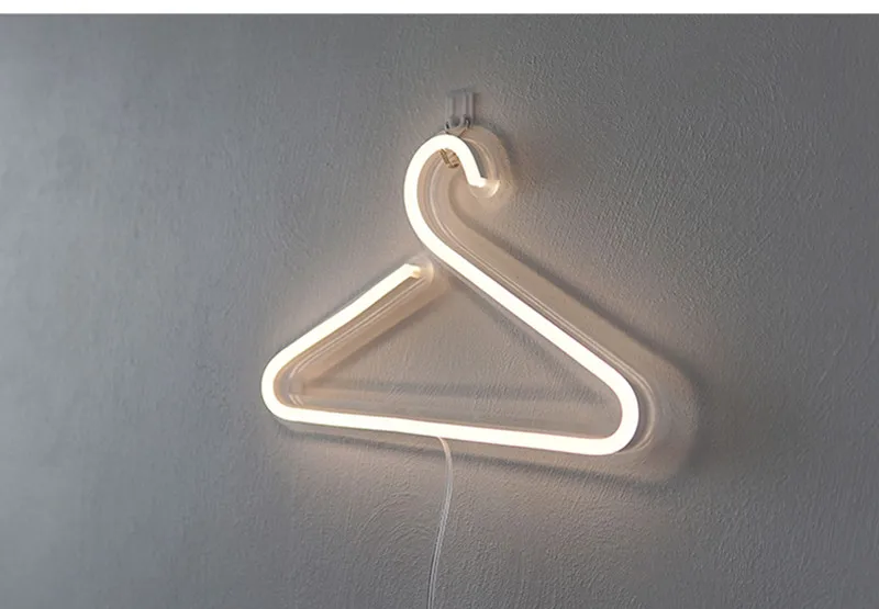 neon hanger В форме банана неоновые вывески светодиодные неоновые огни художественные настенные декоративные USB огни для комнаты стены детской спальни подарок на день рождения Бар Декор - Испускаемый цвет: neon hanger