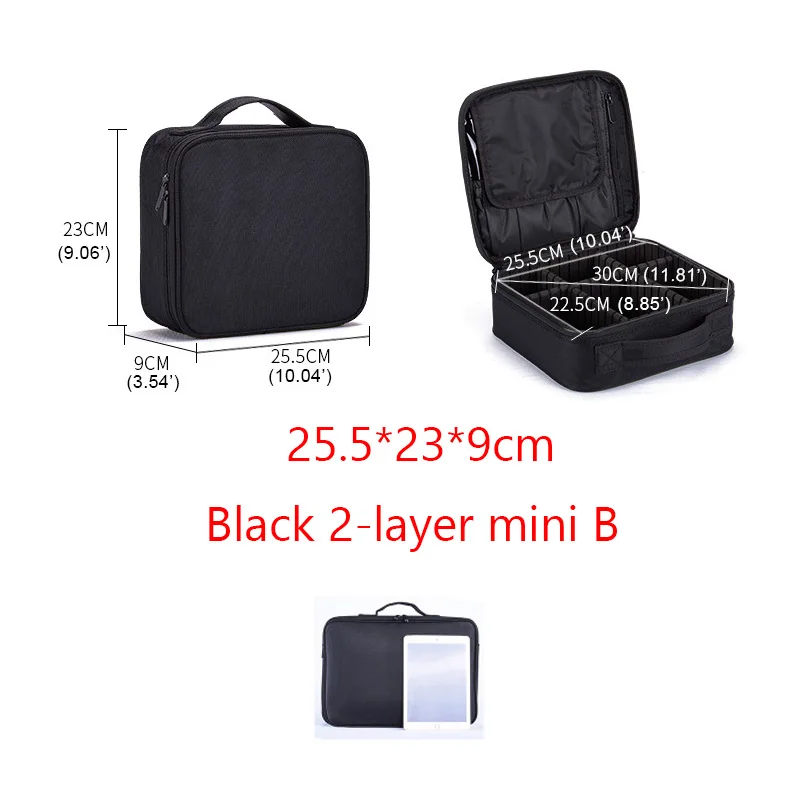 Горячая Распродажа, профессиональный органайзер для макияжа Bolso Mujer, косметический чехол, несессер, дорожная сумка для хранения, чехол для костюма, дропшиппинг, нейлон