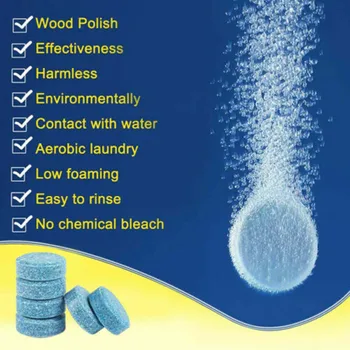 

8PCS Effervescent Tablets Screenwash Windscreen Wiper Low Cost Compact