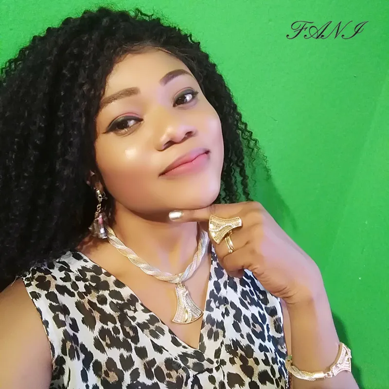 

Fani Nigerian woman accessories jewelry set Wholesale Fashion African Bridal Jewelry Set Dubai Gold colorful Jewelry Set Brand