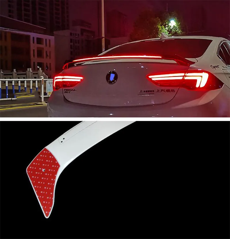 CEYUSOT для Buick Regal Opel Insignia спойлер ABS длинный фонарь крыло хвост Opel Insignia Автомобильный багажник задний спойлер