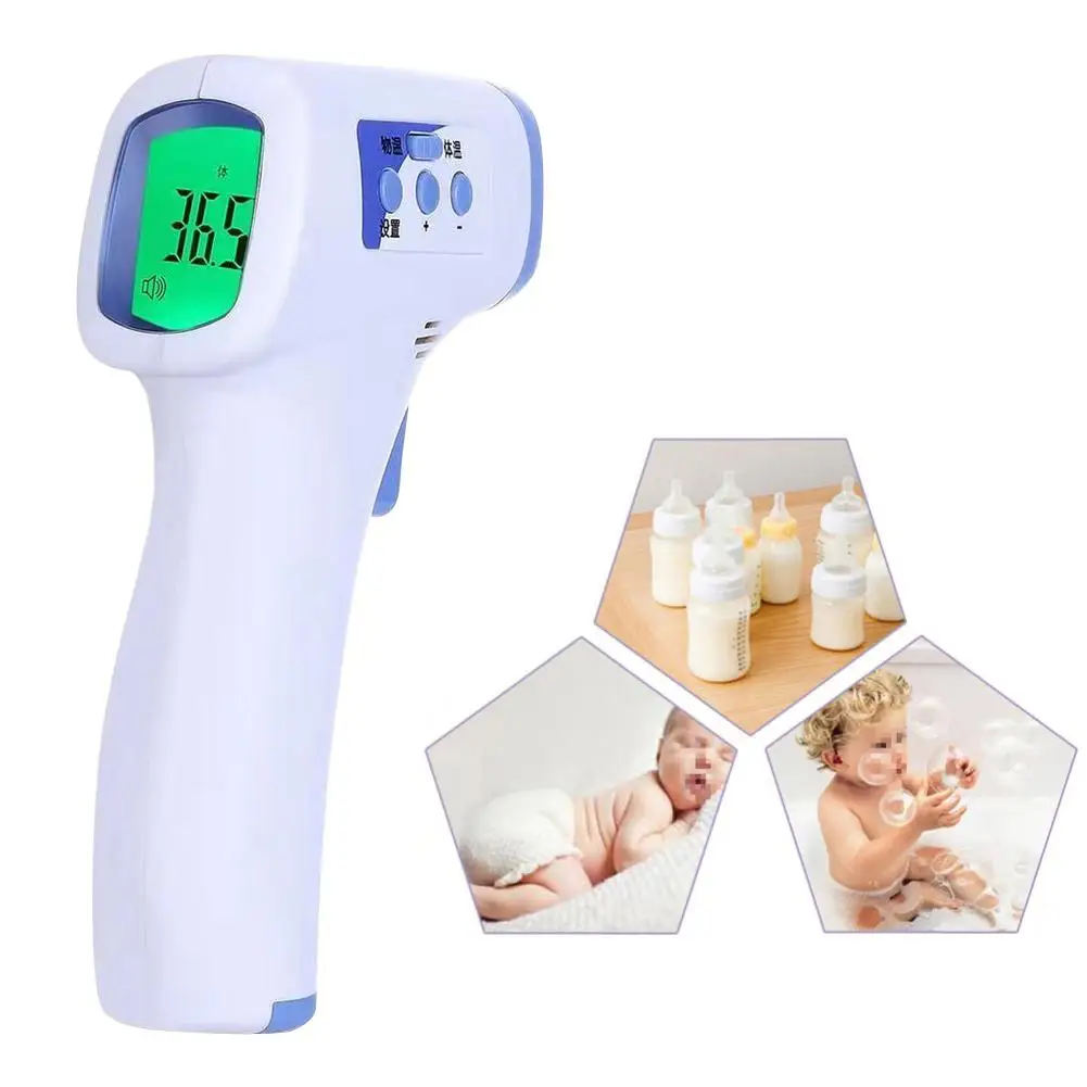

Digital 3 Color Backlight Termomete Infrared Baby/Adult Forehead Thermometer Non-contact Temperature Measurement Device