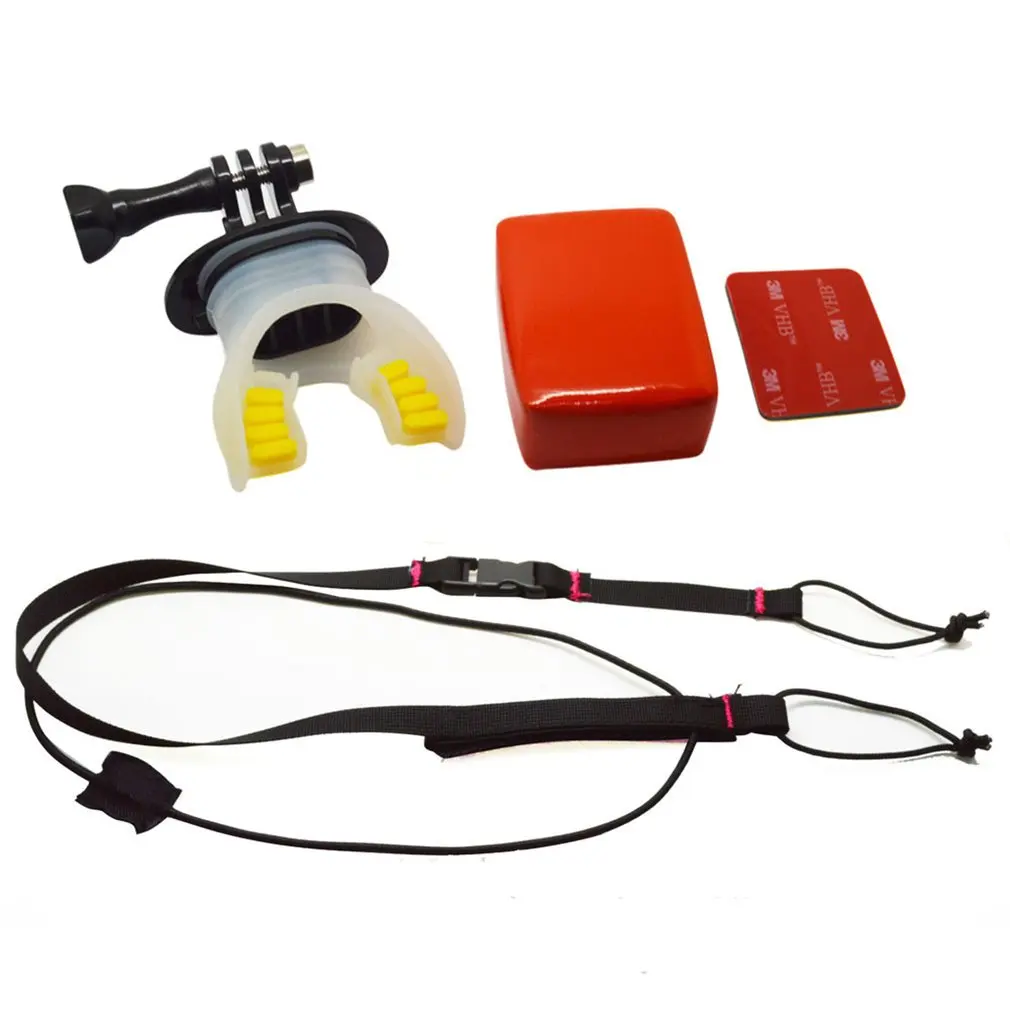 

Action Camera Surf Mouth Mount for GoPro Hero 7 5 6 4 Black Silver Session for Xiaomi 4K SJCAM SJ7 H9