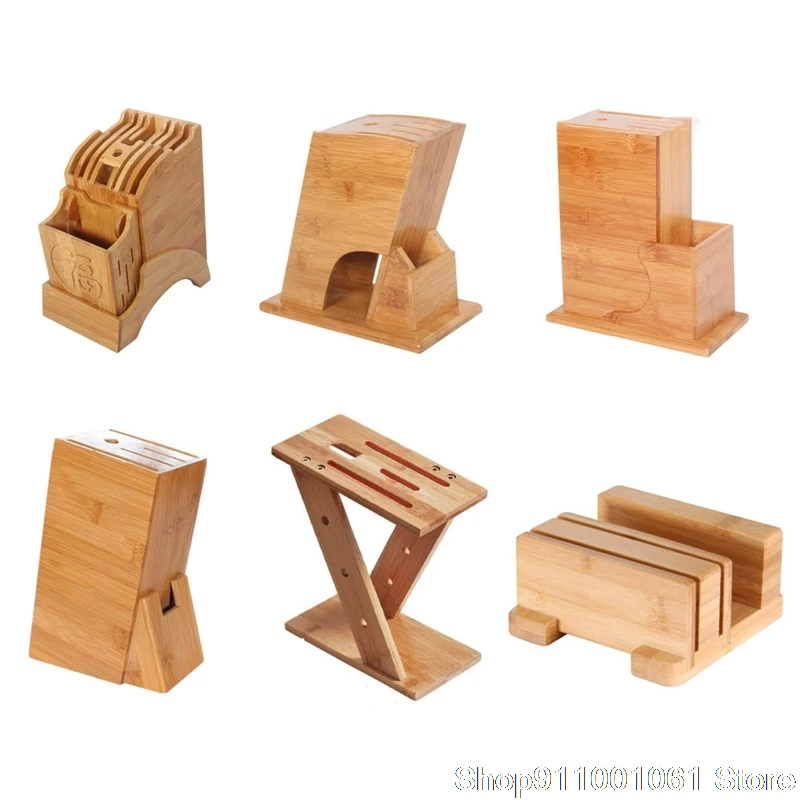 Bamboo Wood Knife Holder Kitchen Supplies Storage Tool Shelf Chopstick Multi-function Rack | Дом и сад