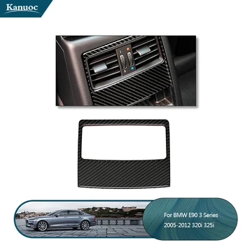 

Car Styling Carbon Fiber Car Rear Air Conditioning Outlet Panel Frame Trim Decoration for BMW E90 3 Series 320i 325i 2005-2012