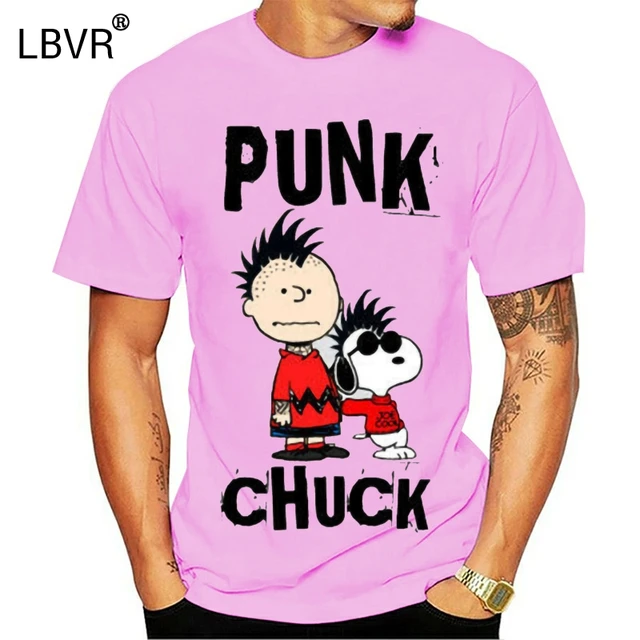 Punk Chuck Snoppy Charlie Brown Funny 