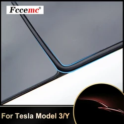 Bande d'étanchéité de toit ouvrant en caoutchouc pour Tesla modèle 3 Y, Kit de réduction du bruit du vent, accessoires de voiture Anti poussière 