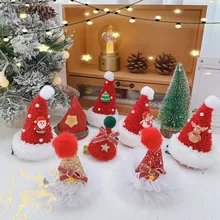 

1Pcs Lovely Christmas Hat Hairpin for Children Fashion Girl Red Elk Hair Clips Christmas Gift Duckbill Clip New Hair Accessories