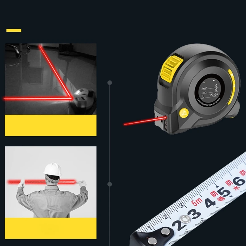 US $20.83 Digital Range Finder Tape Measure 40M 5M 100M Circular Roller Distance Meter Arc Golf Rangefinder Ruler Roulette 3in1