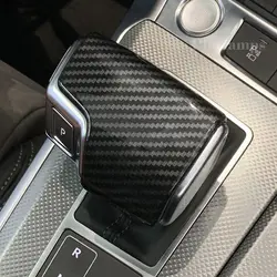 Для Audi A6 C7 2012-2019 автоматическая ручка переключения скоростей головка углеродное волокно Чехлы Наклейки интерьерные авто аксессуары