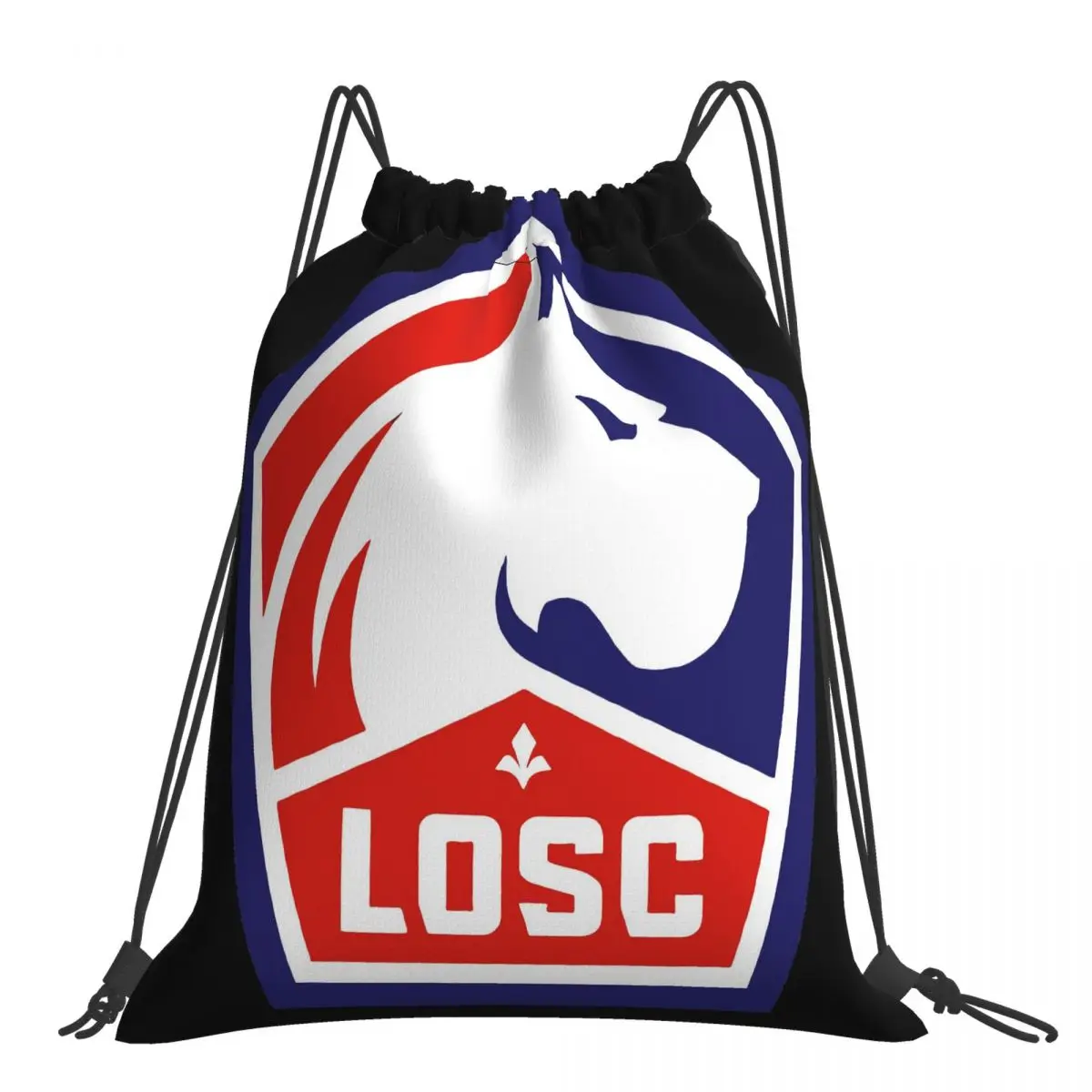 100 algodón de los clubes de fútbol Losc Lille Gran oferta de vacaciones Anime Halloween nueva impresión más colores bolsas con diseño de Anime mochila bolsa