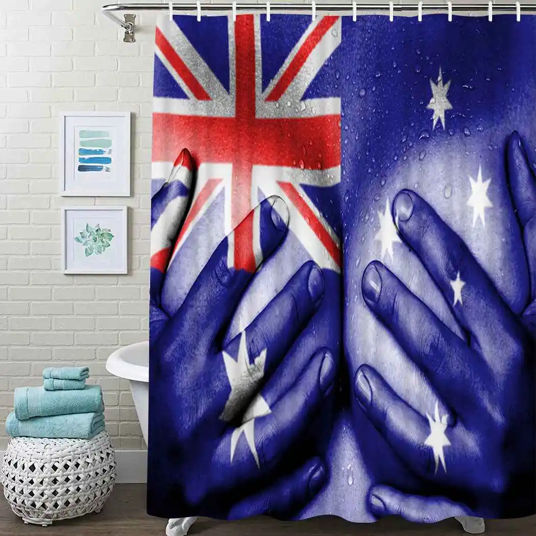 Sex World Map Shower Curtain Flag Australia Shower Curtain Waterproof Fabric ForBathroom Decor