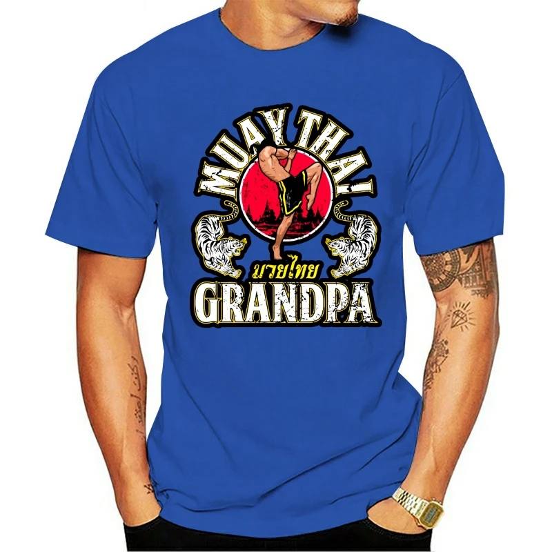 

2020 Leisure Fashion 100% Cotton O-neck T-shirt MUAY THAI GRANDPA MARTIAL ARTS EXPERT FIGHT SLOGAN MENS WOMENS KIDS