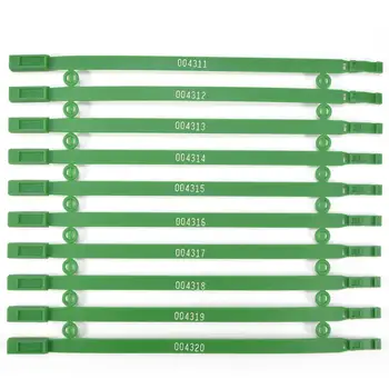 

Fixed Closure O Ring Securing Tag Tamper Proof Fixed-Length Security Seal Locking Tie Container Label 100pcs Green