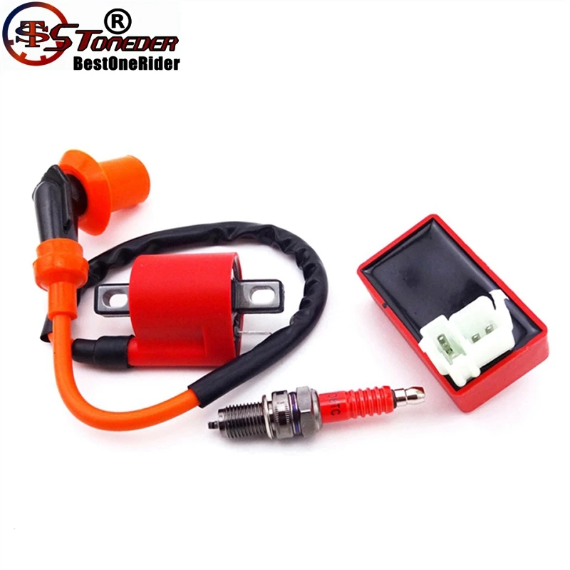 STONEDER Racing катушка зажигания 6 Pin AC CDI Коробка Свеча зажигания D8TC для CG 125cc 150cc 200c 250cc китайский квадроцикл питбайк
