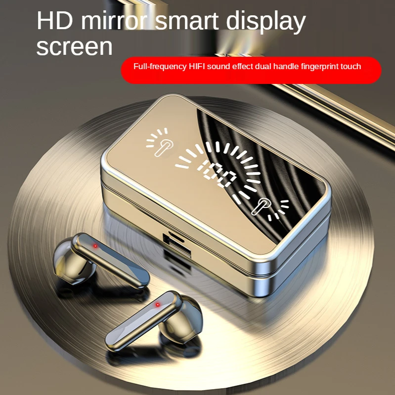 

Mirror true wireless Bluetooth headset binaural running small mini invisible long standby endurance in-ear