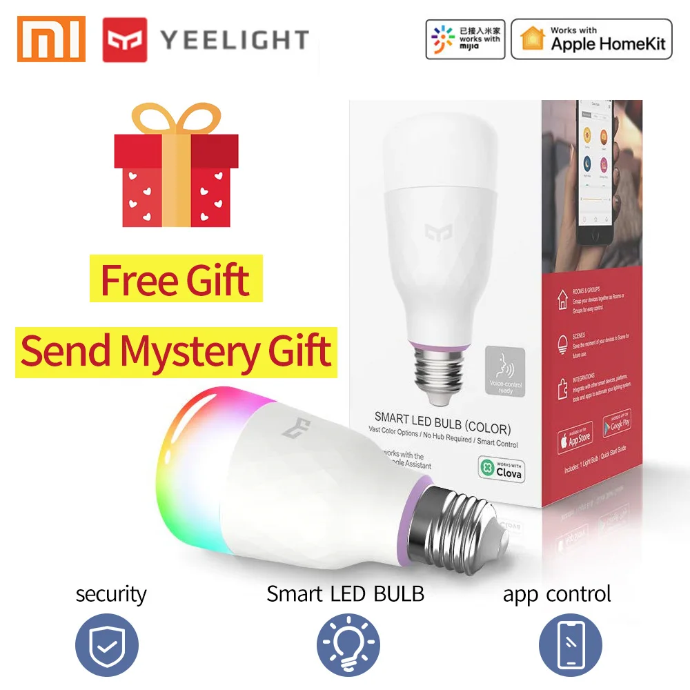  YEELIGHT led lamp Xiaomi Smart bulb Smart Light E27 RGB LED bulb led lights for home 800 lumens 10W - 10000012560642