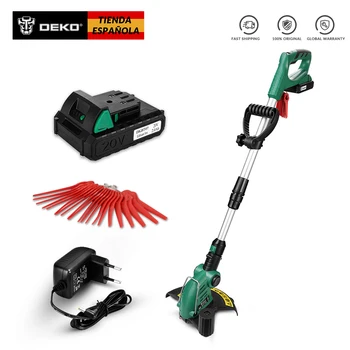 

DEKO DKGT06 20V Lithium 1500mAh Cordless Grass Trimmer with Battery Pack and Blade Pendants Garden Tools