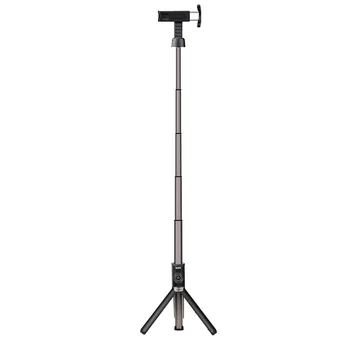 

Hot 3C-Selfie Stick Tripod, All in 1 Portable Extendable Selfie Stick with Detachable Wireless Remote & 1 Spare Battery(Black)