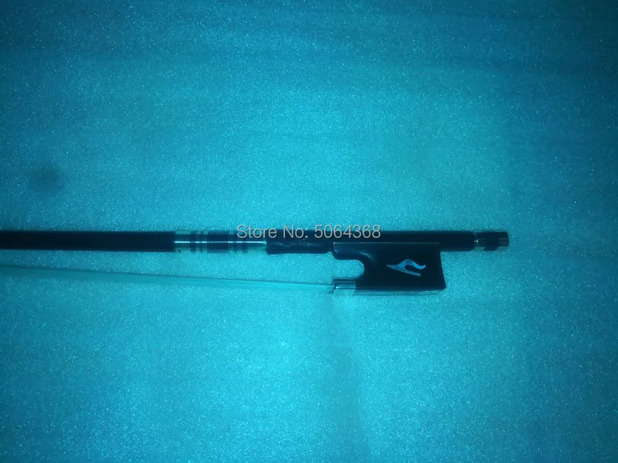 Arrow Free shipping 1pcs of 4/4 Violin Carbon Fiber Bow Black Carbon Fiber Violin Bow Ebony nicker sivler ebony Frog 4/4 white