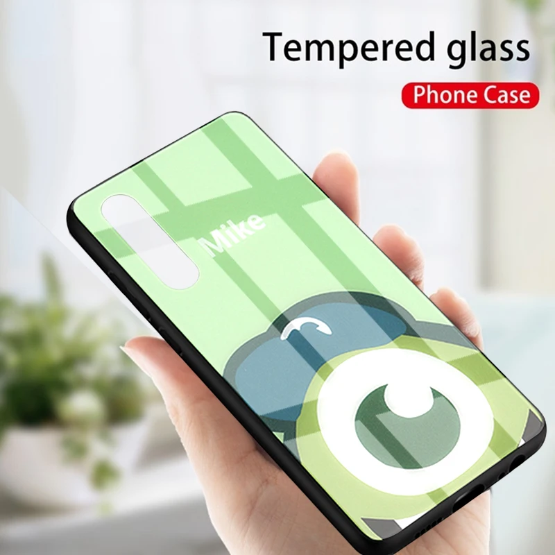 Glass Case for Huawei P20 P30 Pro Mate 10 20 Lite P Smart Plus Nova 3 3i Y6 Prime Y9 2019 Cute Mouse Women Cover Phonecase |