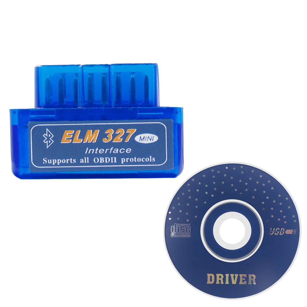 Универсальный автомобильный диагностический инструмент elm327 Bluetooth OBD2 V2.1 Android IOS PC OBDII сканер адаптер для BMW E36 E46 E53 F10 F20 F30 X3 - Цвет: Blue