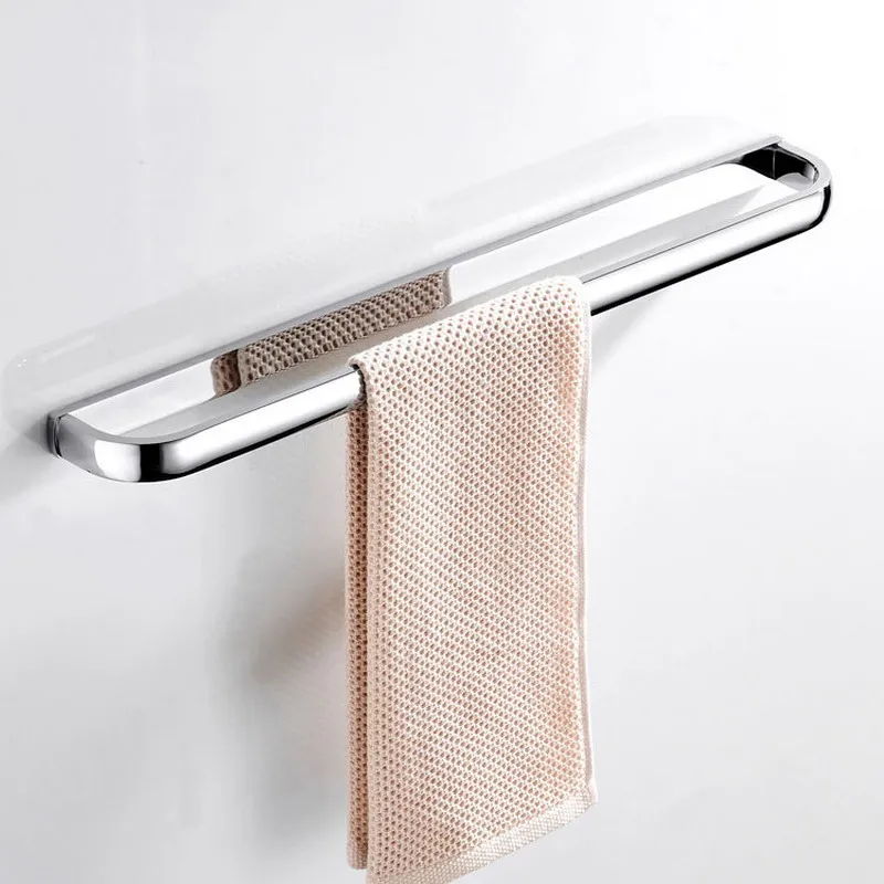 Polished Chrome Bathroom Towel Holder Single Towel Bar Towel Rack Towel