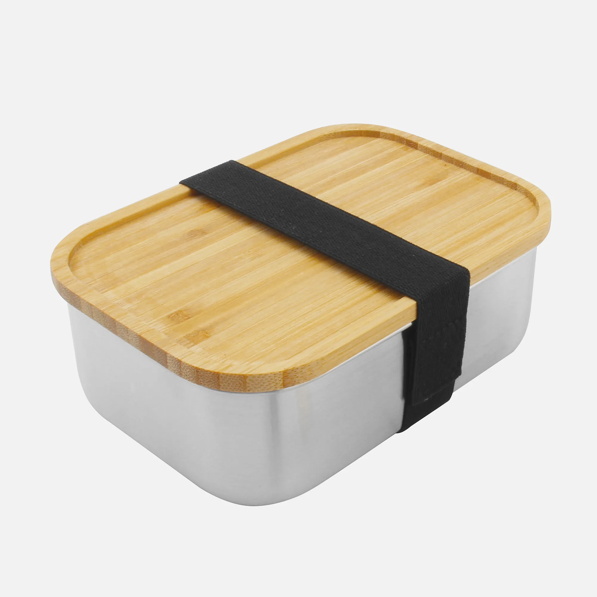 27 унций многоразовые из нержавеющей стали Bento Box Металлические Пищевые контейнеры для приготовления пищи сэндвич закуски с бамбуком BPA бесплатно не-Insul