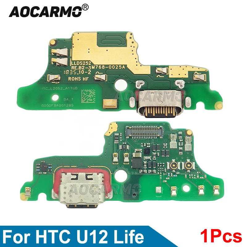 

Aocarmo зарядный порт для HTC U12 Life USB зарядное устройство док-порт с разъемом для микрофона