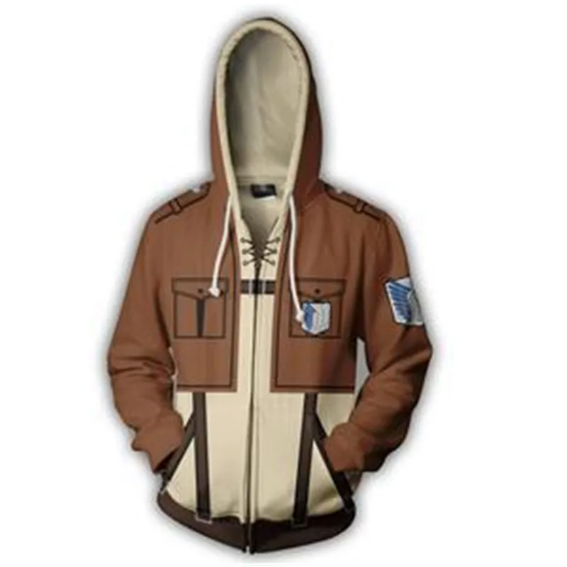 Аниме Атака Титанов пуловер для косплея мужские толстовки Атака Титанов одежда толстовка мужская Harajuku куртка топ - Цвет: Hoodies 1
