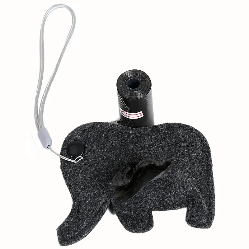 Outdoor Portable Poop Bag Holder Cute Animal Shape Dog Waste Bags Easy Degradable Pet Poop Bags Dispenser Dog Cleaning Products