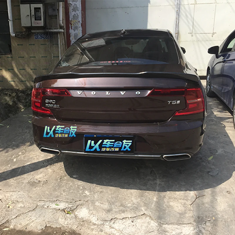 Задний багажник на крыше спойлер крыло из углеродного волокна для Volvo S90 s90l S90L-UP