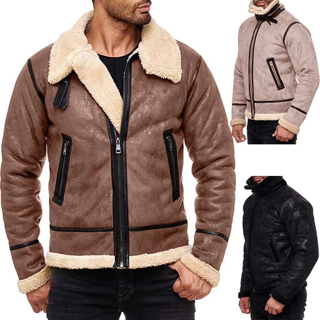 Erkek Мон chaqueta hombre зимнее пальто для мужчин осень зима Highneck теплая подкладка с отворотом кожаная куртка на молнии veste homme