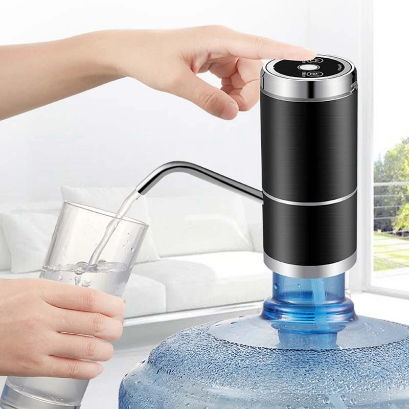 Water Bottle Pump,Low Noise USB Charging Automatic Drinking Water Pump for Universal 5 Gallon Bottle Wireless&Portable for Home